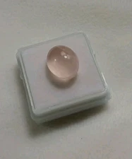 9.77 ct Oval Cabachocon Natural Light Pink One Ray Star Rose Quartz Untreated