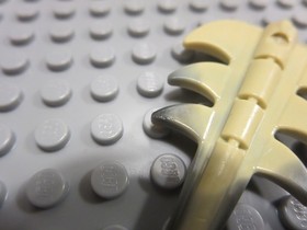 Lego Dragon Tail Barbed Marbled Black Pattern #1 51874pb01 Harry Potter 4767