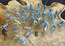 Vintage Original MARX GIANT BLUE GRAY American Civil War Playset 1960s 40 Pcs