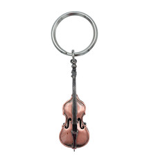 Upright String Bass Keychain, Bronze, Harmony Jewelry
