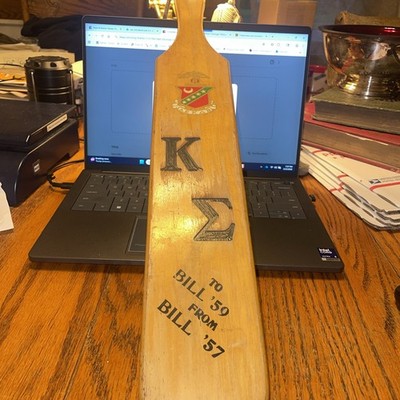 VINTAGE Kappa Sigma fraternity paddle Beta Omega Chapter Colorado College 1959