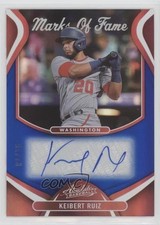 2022 Panini Absolute Marks of Fame Spectrum Blue 1/75 Keibert Ruiz #MOF-KR 08jk