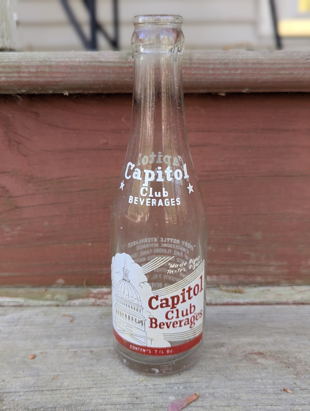 Vintage Capital Club Beverages Washington DC ACL Soda Bottle