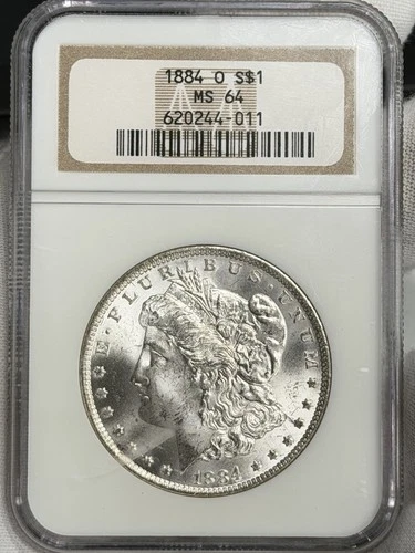 1884-O Morgan Dollar NGC MS64 $1 Silver New Orleans One US Coin TONER!