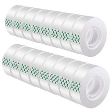 Transparent Gift Wrapping Tape Refills 16 Rolls Premium Adhesive for Gifts