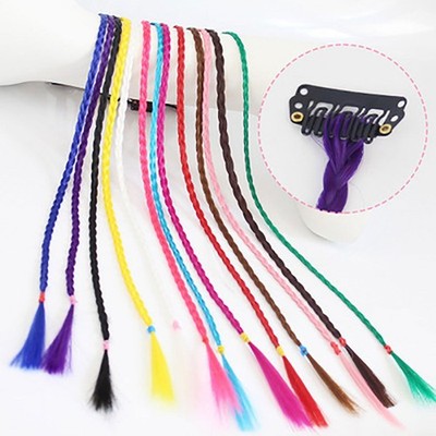  12 Pcs Damenhaarteile Geflochtene Haarperücken Zopf Extensions Haargebiete