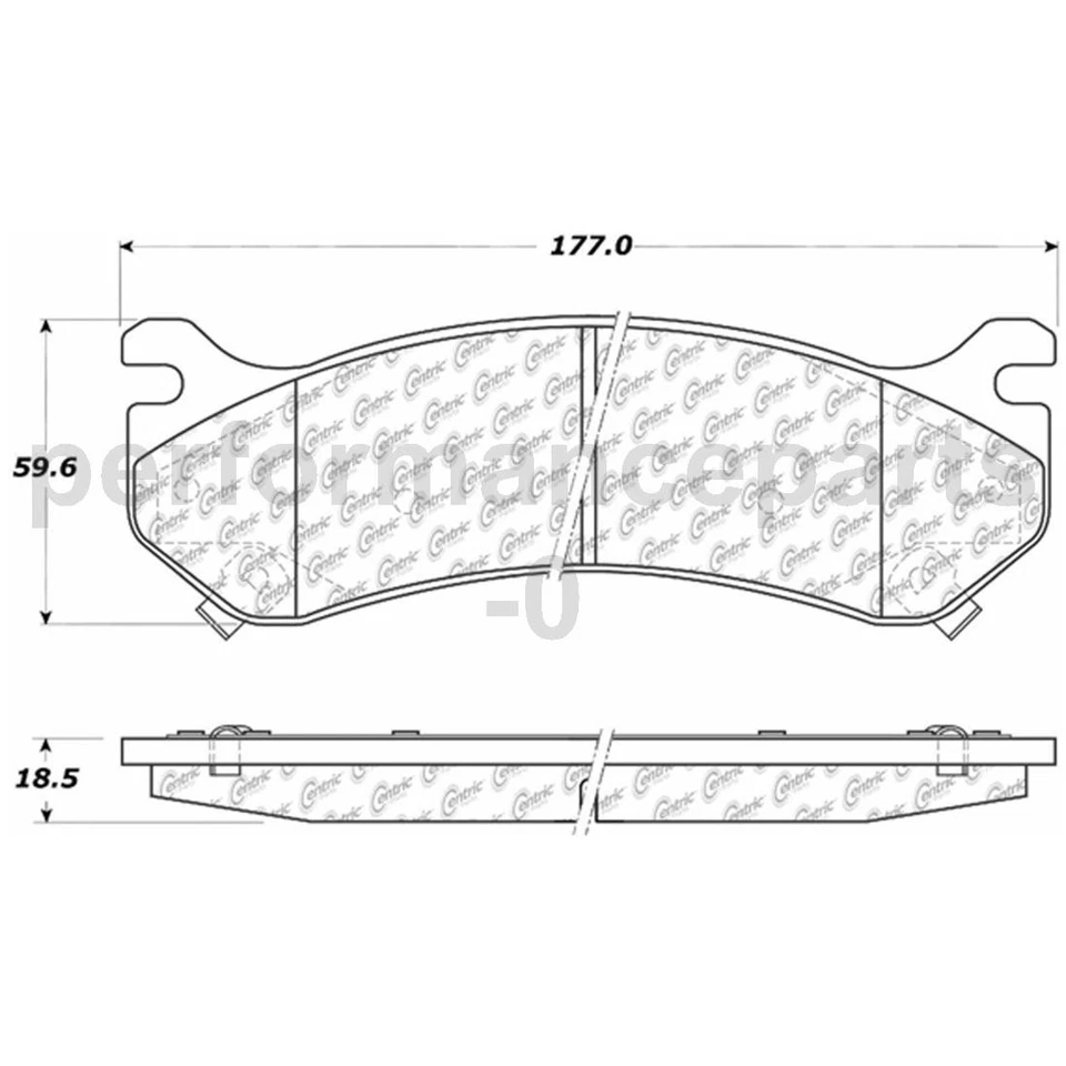 Juego de pastillas de freno de disco delanteras rotor de freno de disco para Chevrolet Express 2500 2003-2006 Foto 2 de 4