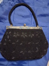 ABSOLUTELY EXQUISITE Vintage Mid-Century Beaded Evening Bag Made In Hong Kong