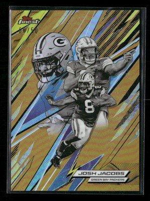 2025 Finest Josh Jacobs Power Kings Gold Refractor #/50 #PK-2