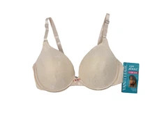 Vanity Fair Women's Ego Boost Push Up Bra 34B NEW Sweet Cream