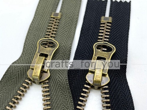 NO.8 CLOSED END METAL ZIPPER 12CM -25CM SEWING ZIP FOR PANTS POCKET/BAG/CRAFTS - Picture 3 of 10