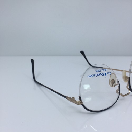 New VINTAGE Polo Ralph Lauren Polo Classic Vl EYEGLASSES C. Black & Gold 51-19mm - Picture 12 of 12