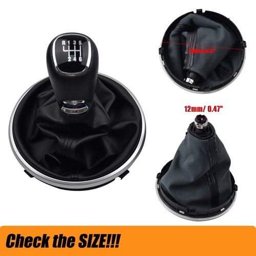 6 Speed For Skoda Fabia Combi 2007 2008 2009-2014 Gear Shift Knob Shifter Boot