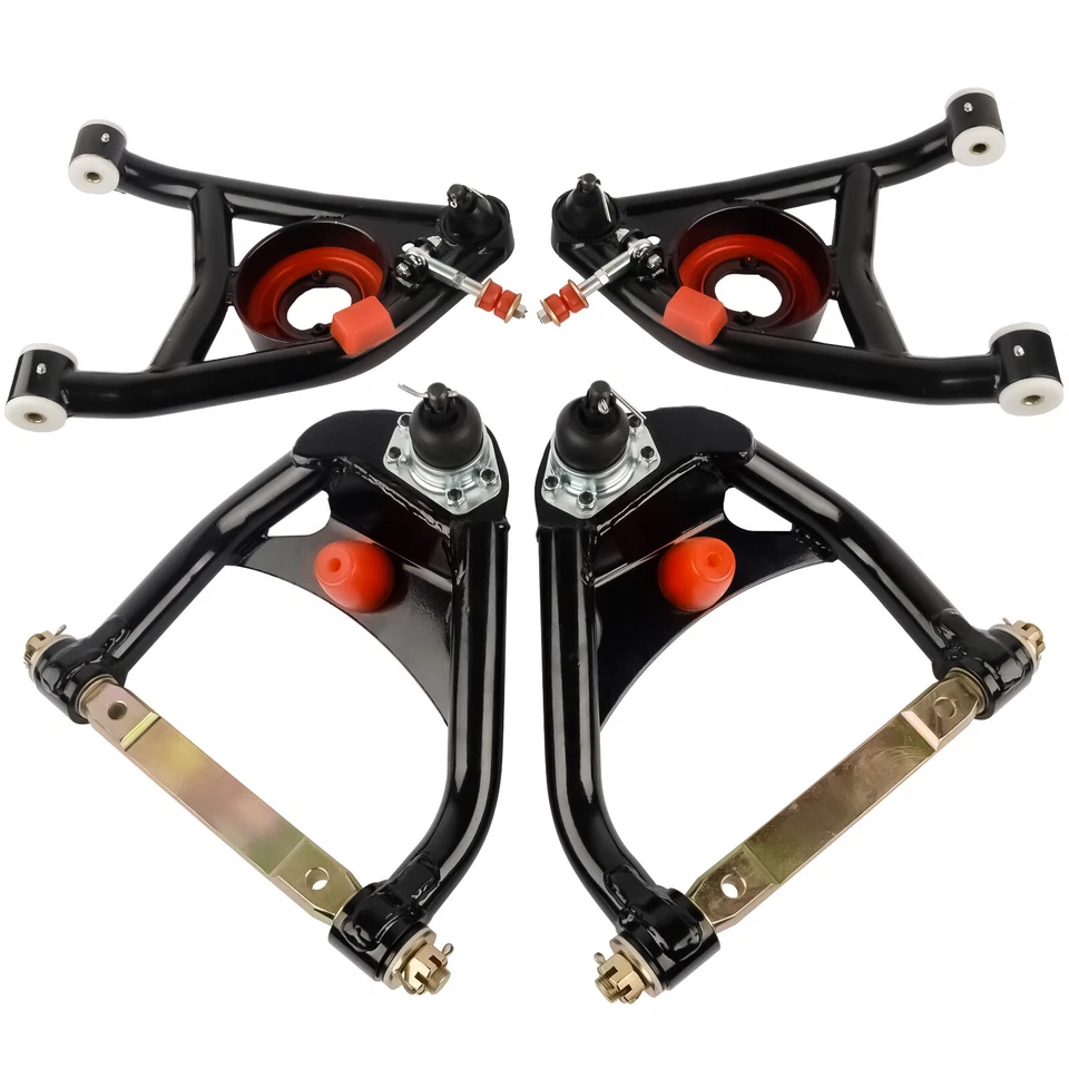 For 64-72 Chevy Malibu Buick Skylark Pontiac GTO Upper & Lower Control Arms Set - Image 4 of 4