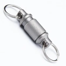 Titanium Alloy Quick Release Swivel Keychain Detachable Key Ring Car Key Holder