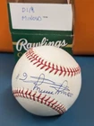 Minnie Minoso NY CUBANS Autographed Signed Official MLB League Baseball