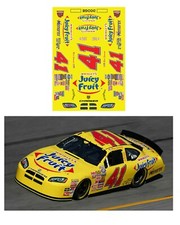  41 Reed Sorenson Juicy Fruit Charger 2007 1/64 scale water slide decal NICE 