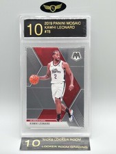 2019 Panini Mosaic Los Angeles Clippers KAWHI LEONARD #78 graded mint LRG 10