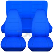 1976-Present Fits Jeep Wrangler Seat Covers Canvas Front & Rear Choose color
