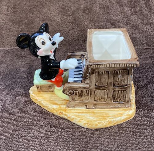 Pre Owned Vintage Walt Disney Mickey Mouse Ceramic Planter/Candy Dish Decor - Picture 1 of 5