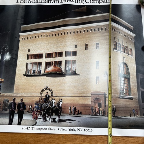 The Manhattan Brewing Company Vintage poster 40-42Thompson Str, New York 30x24 - Picture 9 of 11