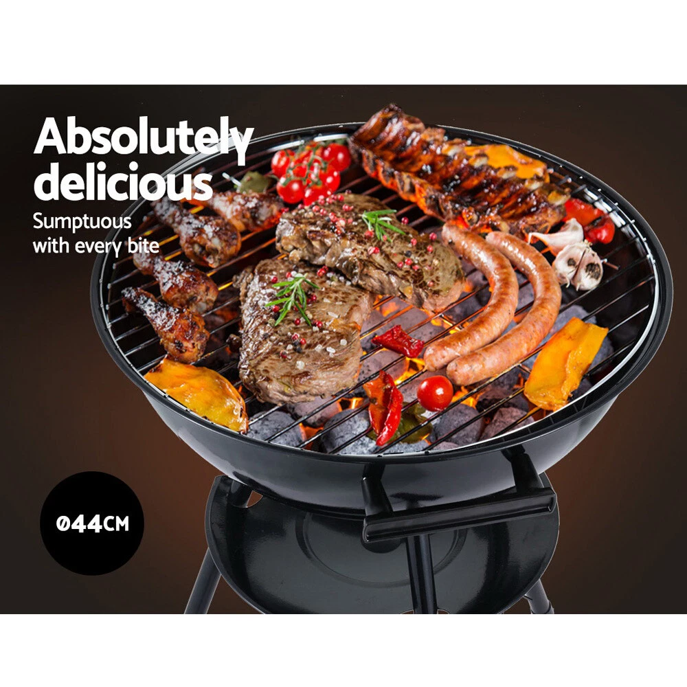 Grillz BBQ Grill Charcoal Smoker Outdoor Kitchen Portable Camping Patio Garden