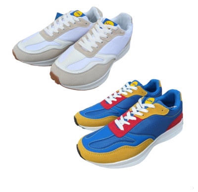 Lidl Sneaker LiDL Farben blau Rot Gelb oder Beige Schuh Schuhe Sportschuhe