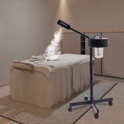 Professional Facial Steamer On Wheels Ionic Ozone With Hot Mist Function 600ml