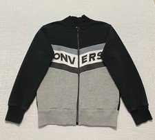 Kids Converse Jacket Size Large 12-13 Years Black gray