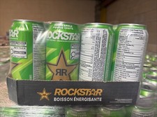 12 Cans of Rockstar Revolt Green Apple Flavored Energy Drink 473ml / 16 oz Each