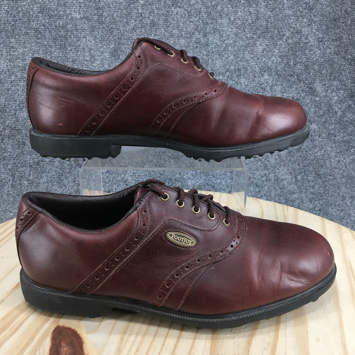 FootJoy Burgundy Men\'s Golf Shoes NEW FootJoy Classics Burgundy Tegu Lizard V-saddle golf  main image 2