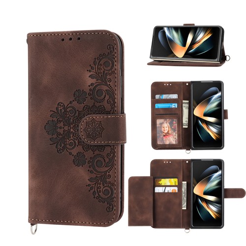 For Samsung Galaxy Z Fold6/5/4/3 Card Wallet Flip Holder Crossbody Phone Case - Picture 25 of 72