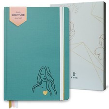 RYVE Daily Gratitude Journal for Women - 6 Months Guided Journal