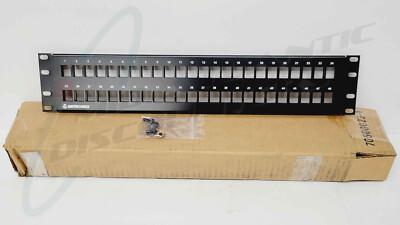 Ortronics OR-SPKFU48 Flush Mount Flat Patch Panel Kit 48 Port Unloaded-BLACK