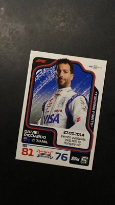 Topps Turbo Attax Formula 1, Nr. 116 Turning Point-Karten Daniel Ricciardo