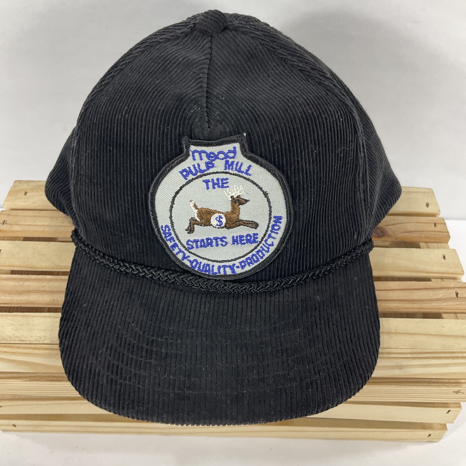 Chillicothe, Ohio Vintage Mead Paper Corduroy Buck Stops Here Baseball