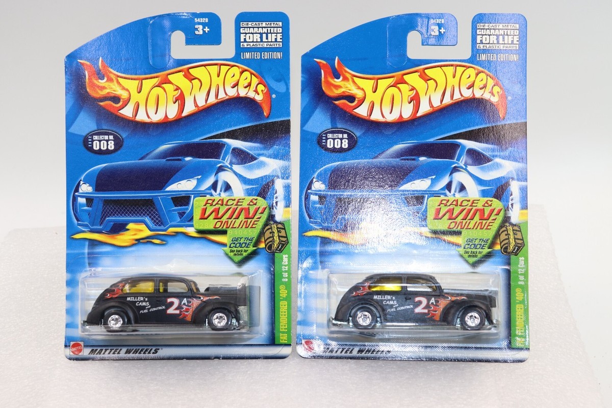 2002 Hot Wheels Treasure Hunt Fat Fendered '40 Lot of 2 #008 Real