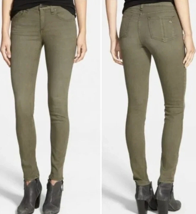 Rag & Bone green skinny jeans Jeans