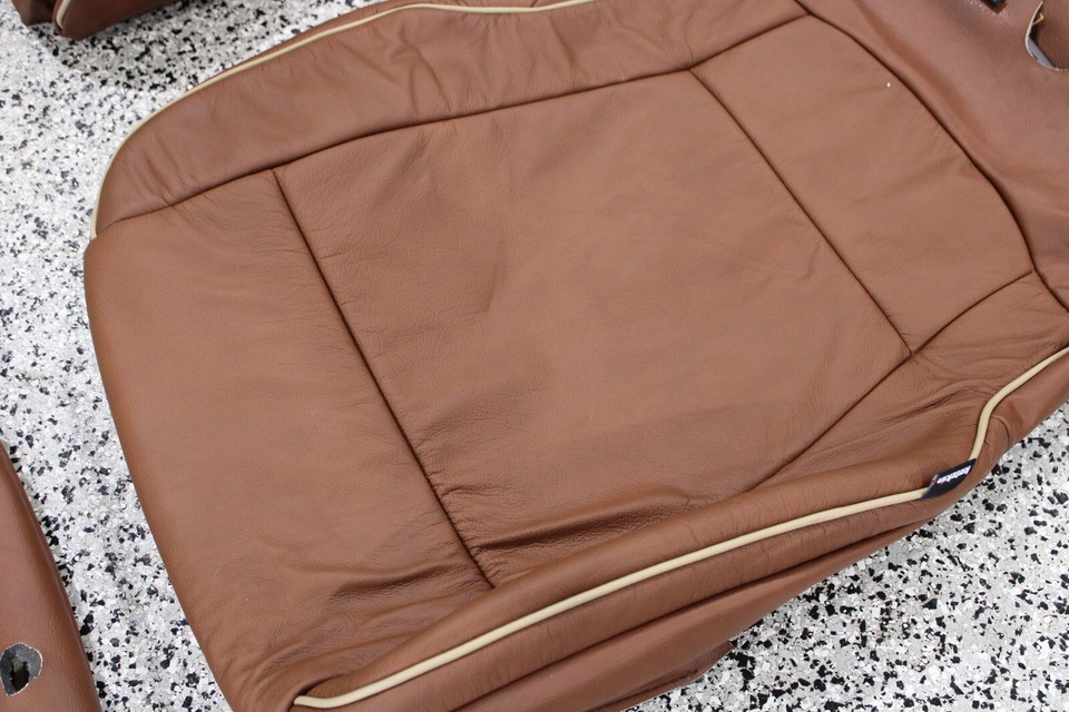 20172022 Ford F250 XL XLT Crew Cab Brown Katzkin Leather Seat Covers