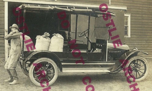 Sidney NEW YORK RPPC c1915 ADVERTISING Car Company HATFIELD SUBURBAN Delivery - Picture 2 of 5