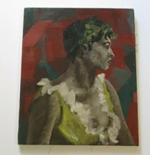 JAE CARMICHAEL PAINTING EXPRESSIONISM ABSTRACT MODERNISM  CALIFORNIA PORTRAIT