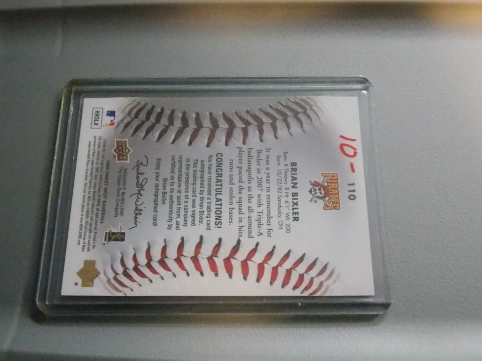 2006 UD Sweet Spot Brian Bixler Sweet Beginnings Rookie RC Auto #238/699  - Image 2 of 2