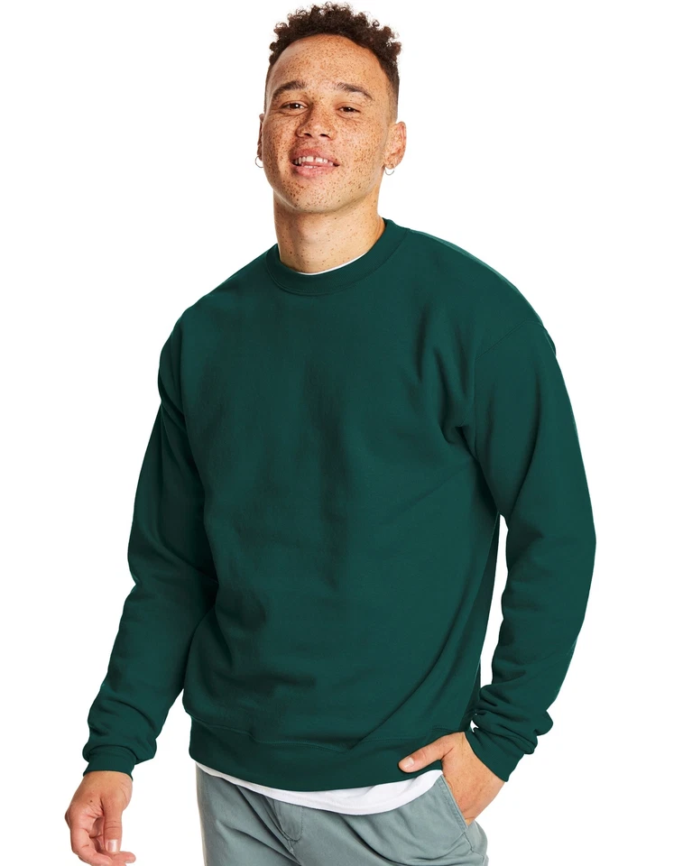 Hanes Sweatshirt 2-Pack Men's EcoSmart Crewneck Fleece Soft Classic Value S-5XL