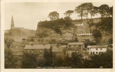 ECHTFOTO-POSTKARTE VON FORT MONTAGU, KNARESBOROUGH, WEST YORKSHIRE VON BRAMLEY