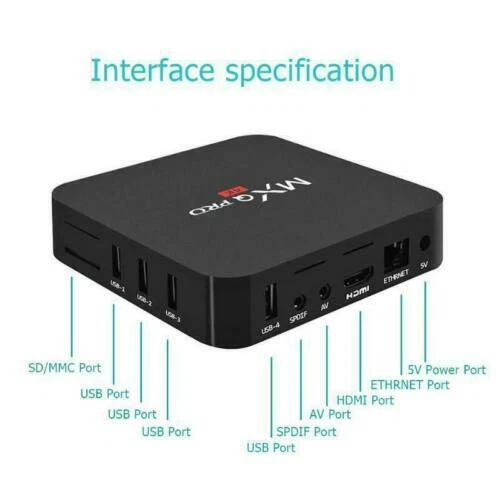 Smart TV Box Android 11.0 WIFI 6 Quad Core 4K UHD Media Stream Player MXQ PRO - Image 3 of 4