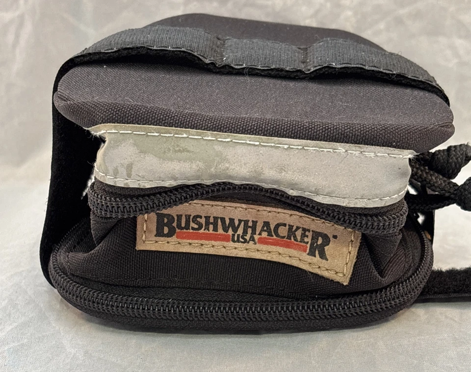 Vintage Bushwhacker USA Bike Bag Frame Style Bicycling Triangle Black Bag - Image 2 of 4