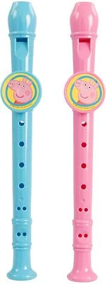 EAZYONLINESHOP 1 x Peppa Pig Kids Recorder Musical Instrument Toy Pink or Blue Age 3+