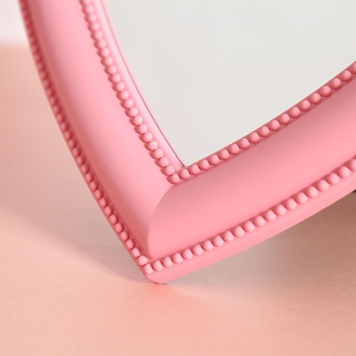 11-Inch Pink Heart MirrorCute Mirror for Wall Bedroom Mirror Tabletop Makeup ... - Picture 3 of 9