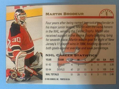 Martin Brodeur New Jersey Devils - Choose From Over 150 Cards - Picture 27 of 281