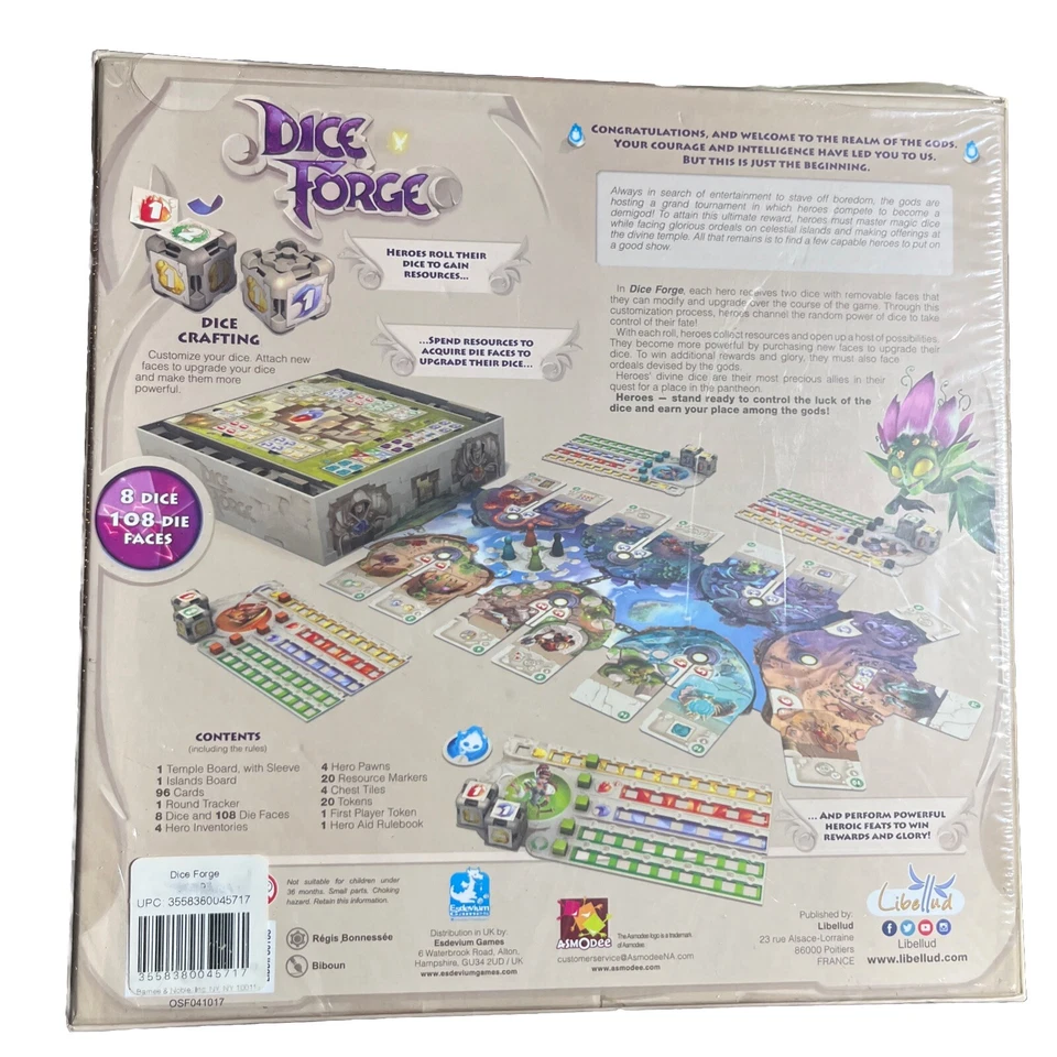 Dice Forge 棋盘游戏 Libellud Asmodee 骰子制作 幻想 工厂封装 — 第 3/4 张图片